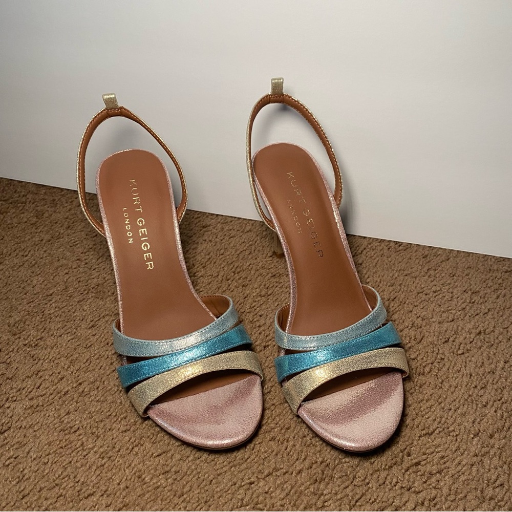 Kurt Geiger Women's Heels in Blue, Gold, and Pink